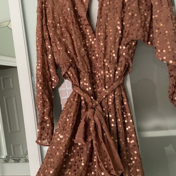 Asos maternity sequin wrap dress - Picture 2 of 2
